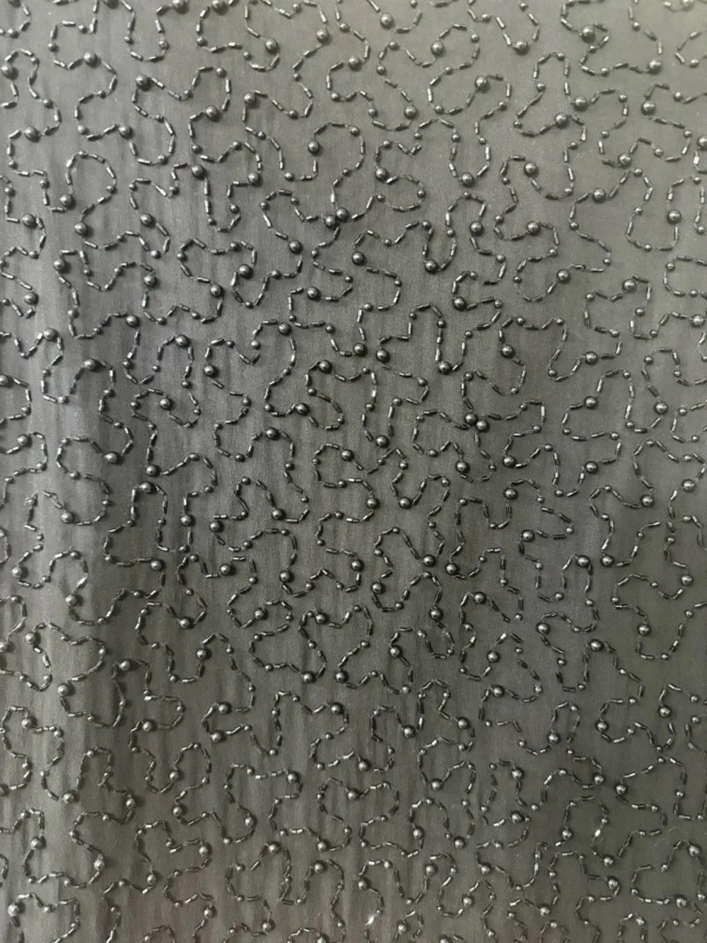 COTE D’AZUR EVENING BEADED SILK EVENING JACKET BLACK LARGE - Picture 10 of 14